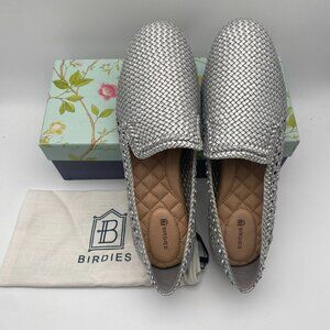 *SPECIAL PRICE* Birdies Women's flat slip-on shoes Silver size 10